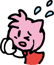 A sketch style drawing of Amy Rose. She has an apologetic look on her face, three sweat drops can be seen.