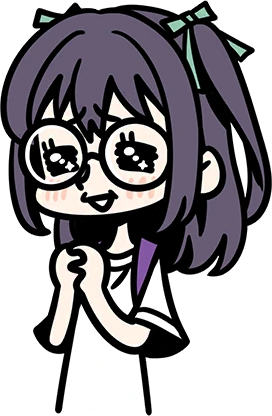 A sketch style drawing of Nagi Usui. She's clasping her hands together, smiling happily with teary eyes.