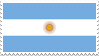 The Argentinian flag.